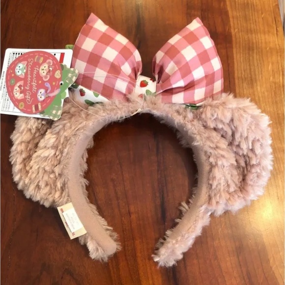 NEW Disney Tokyo Resort Store Japan Shellie May Ears Headband Duffy Strawberry - Picture 3 of 3